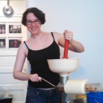 Me and my new best friend, the Food Strainer-Saucemaker. 