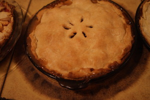 This pie did not explode, counter to all our expectations.