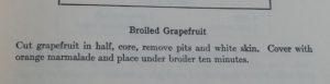 Broiled grapefruit